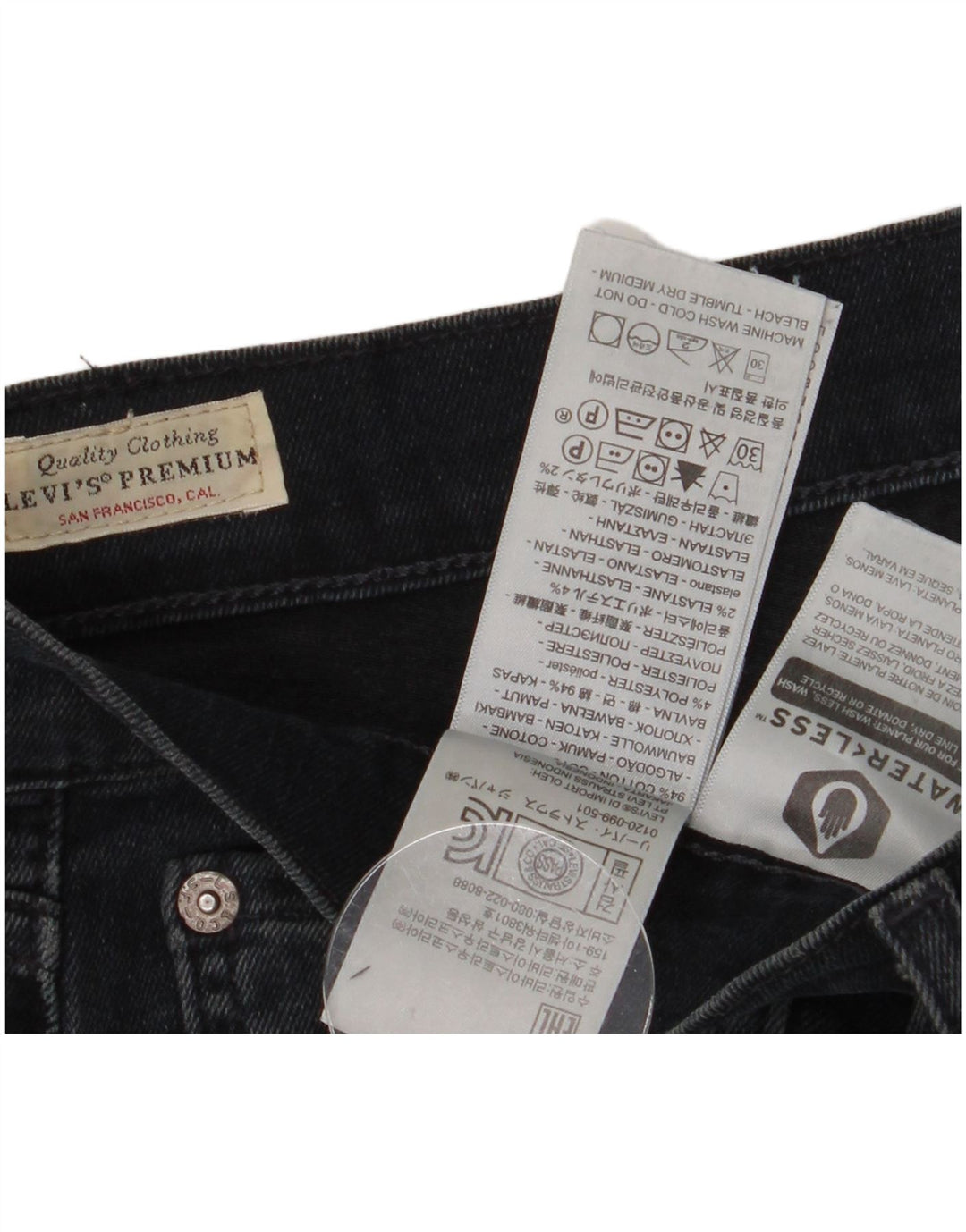 Levi's Masculino 511 Slim Jeans W34 L34 Azul Marinho Algodão