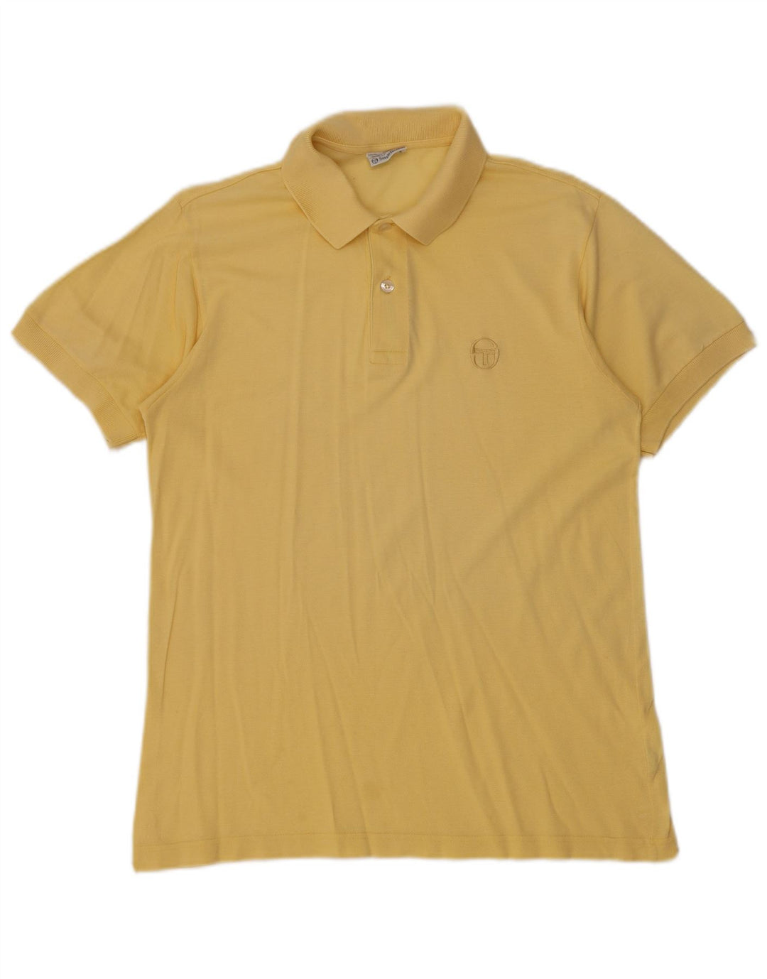 Camisa polo masculina Sergio Tacchini algodão amarelo médio