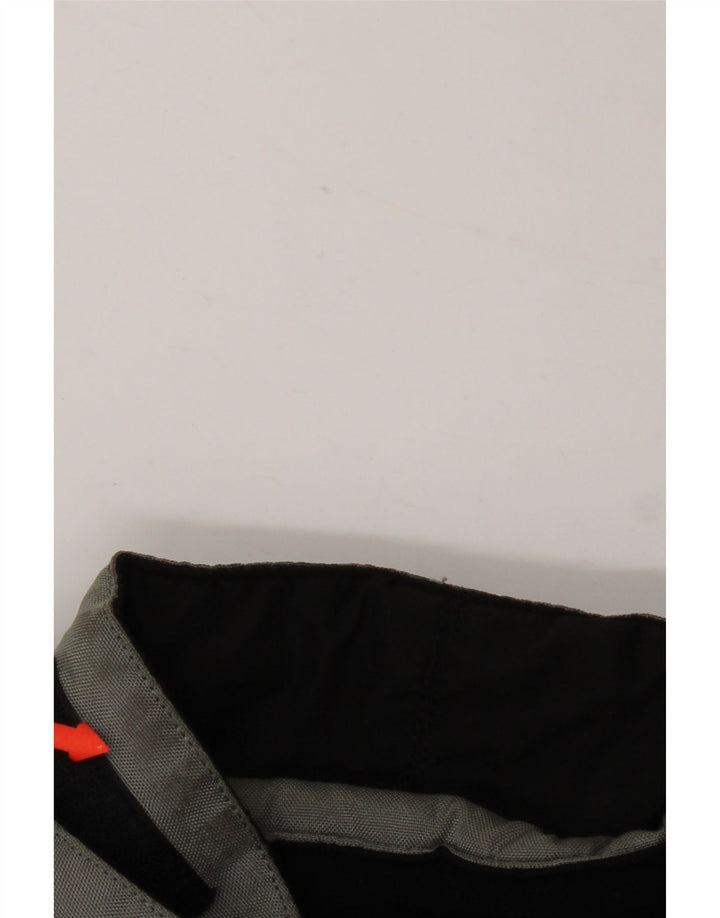 Jaqueta de esqui masculina vintage UK 40 grande cinza colorblock poliamida