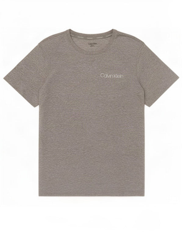 Calvin Klein Camiseta masculina 12-13 anos cinza algodão manchado
