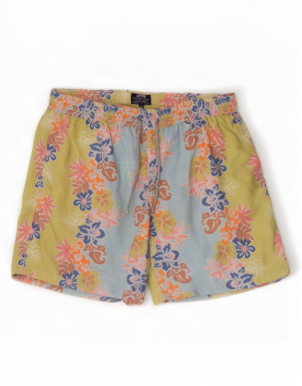 Shorts de natação masculino Vilebrequin 3XL poliamida floral multicolorida
