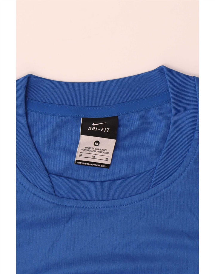 Nike Mens Marato Costa Daurada Camiseta gráfica Top Médio Azul Poliéster