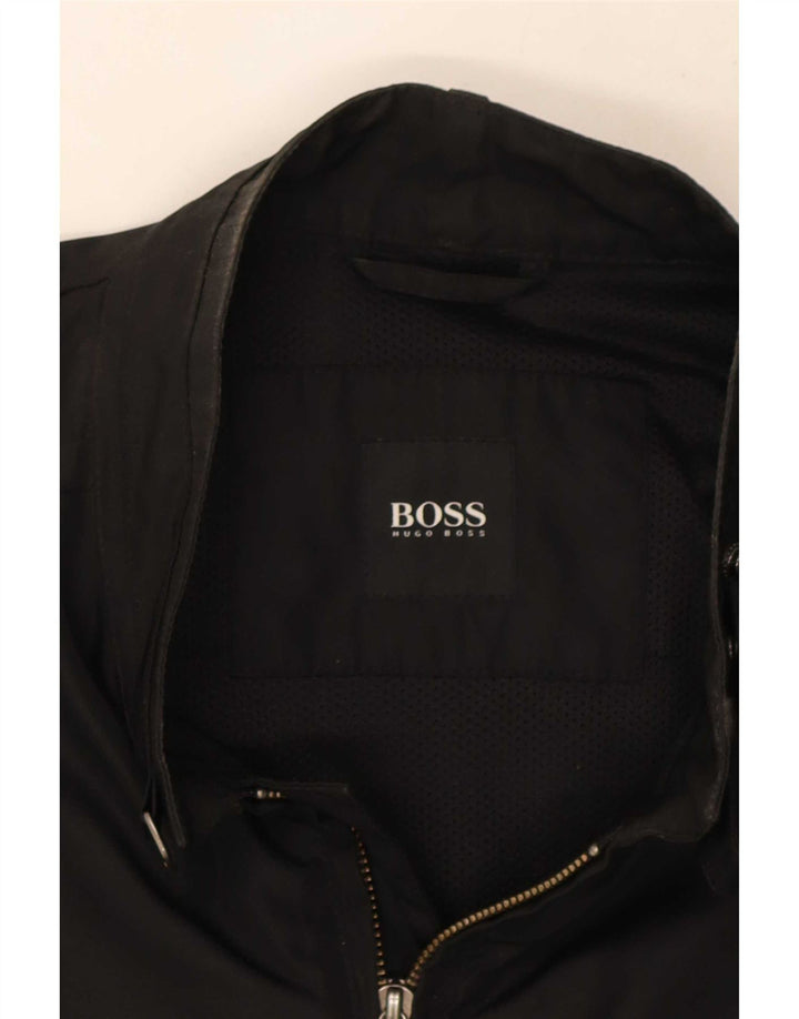 Jaqueta bomber masculina Hugo Boss EU 54 2XL poliéster preto