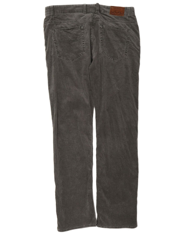 Calça masculina Gant Jason Straight Regular Fit veludo W38 L36 algodão cinza