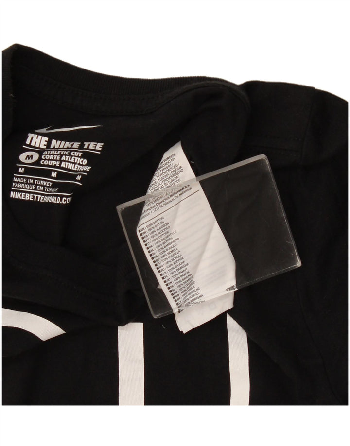 Camiseta Nike masculina gráfica Top médio algodão preto