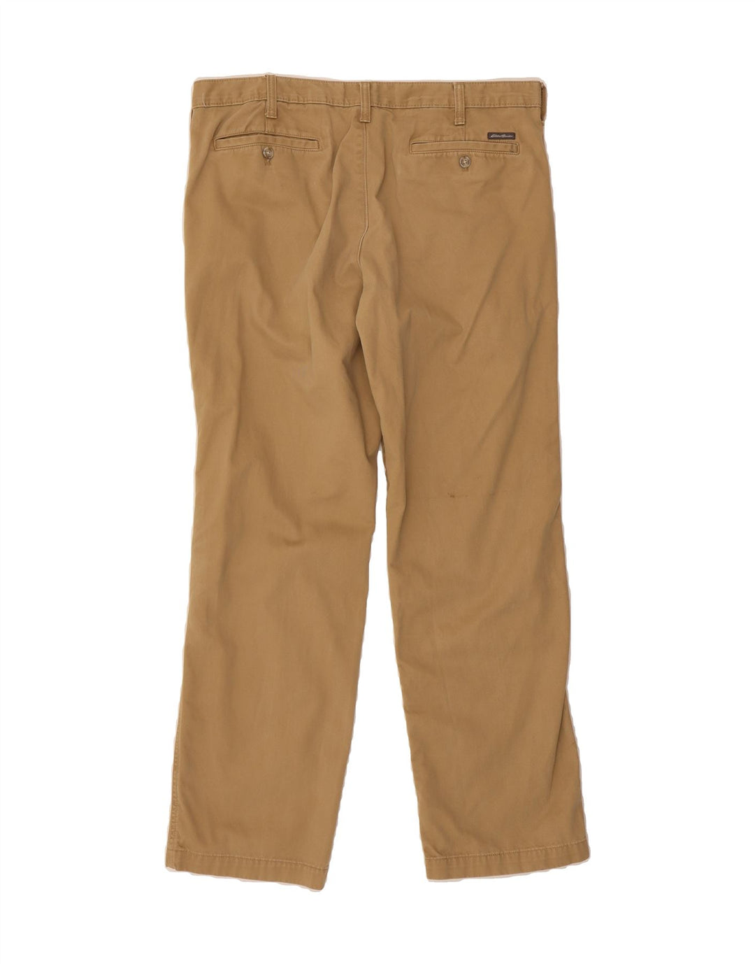 EDDIE BAUER Mens Straight Chino Trousers W36 L32 Beige Cotton Vintage Eddie Bauer and Second-Hand Eddie Bauer from Messina Hembry 