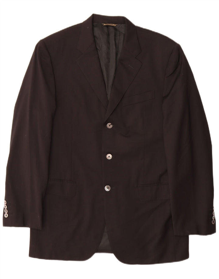 Jaqueta Blazer Masculina Cerruti 1881 com 3 Botões IT 50 Grande Preto