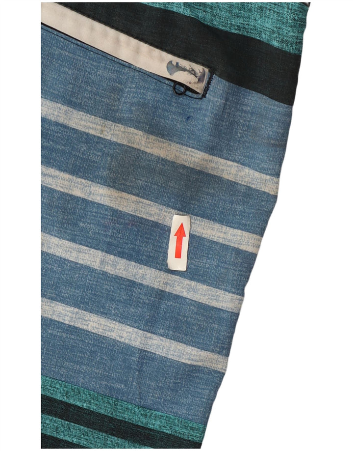 Shorts de natação masculino Hurley gráfico grande poliéster listrado multicolorido