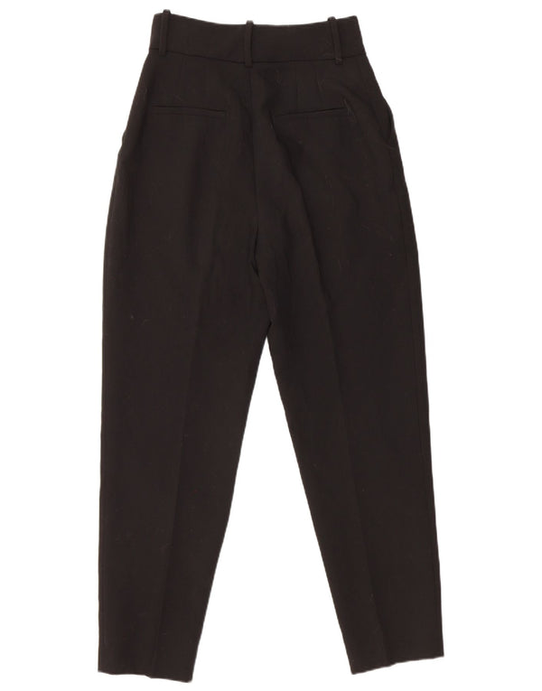 Calça Chino Cônica Feminina Zara XS W24 L26 Poliéster Preto
