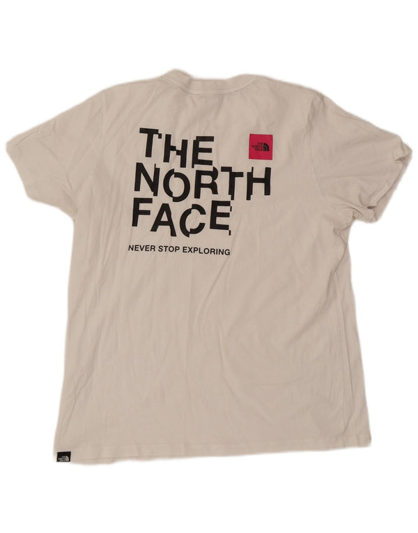 Camiseta gráfica feminina The North Face UK 16 grande branco