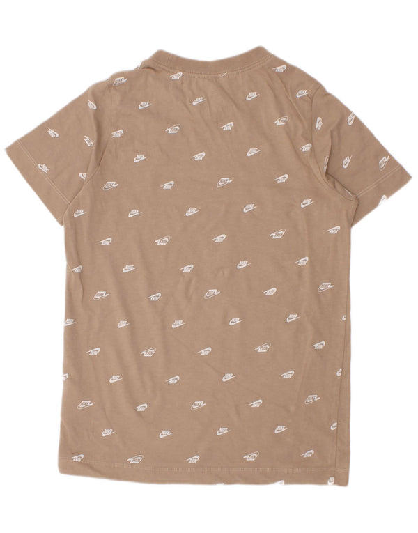 Camiseta Nike Boys Graphic Top 8-9 Anos Pequeno Algodão Bege