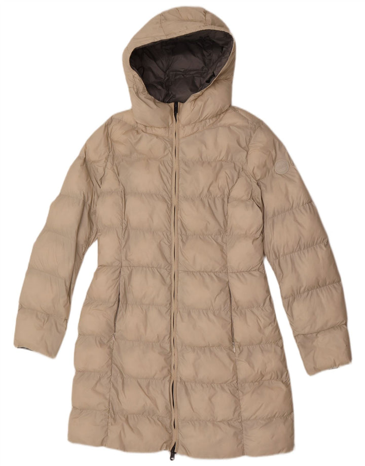 Casaco acolchoado com capuz feminino Colmar IT 42 médio branco poliamida