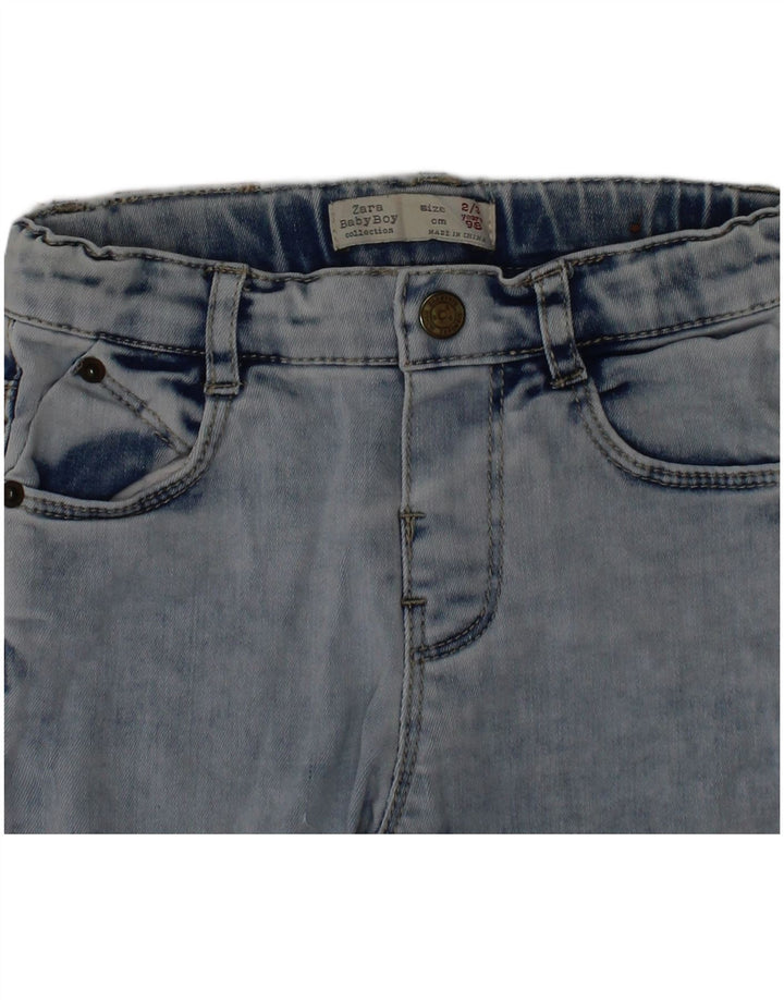 Zara Boys Jeans Slim 2-3 Anos W20 L13 Azul Algodão