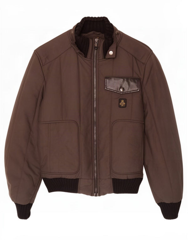 Jaqueta acolchoada masculina Refrigiwear UK 40 grande poliamida preta