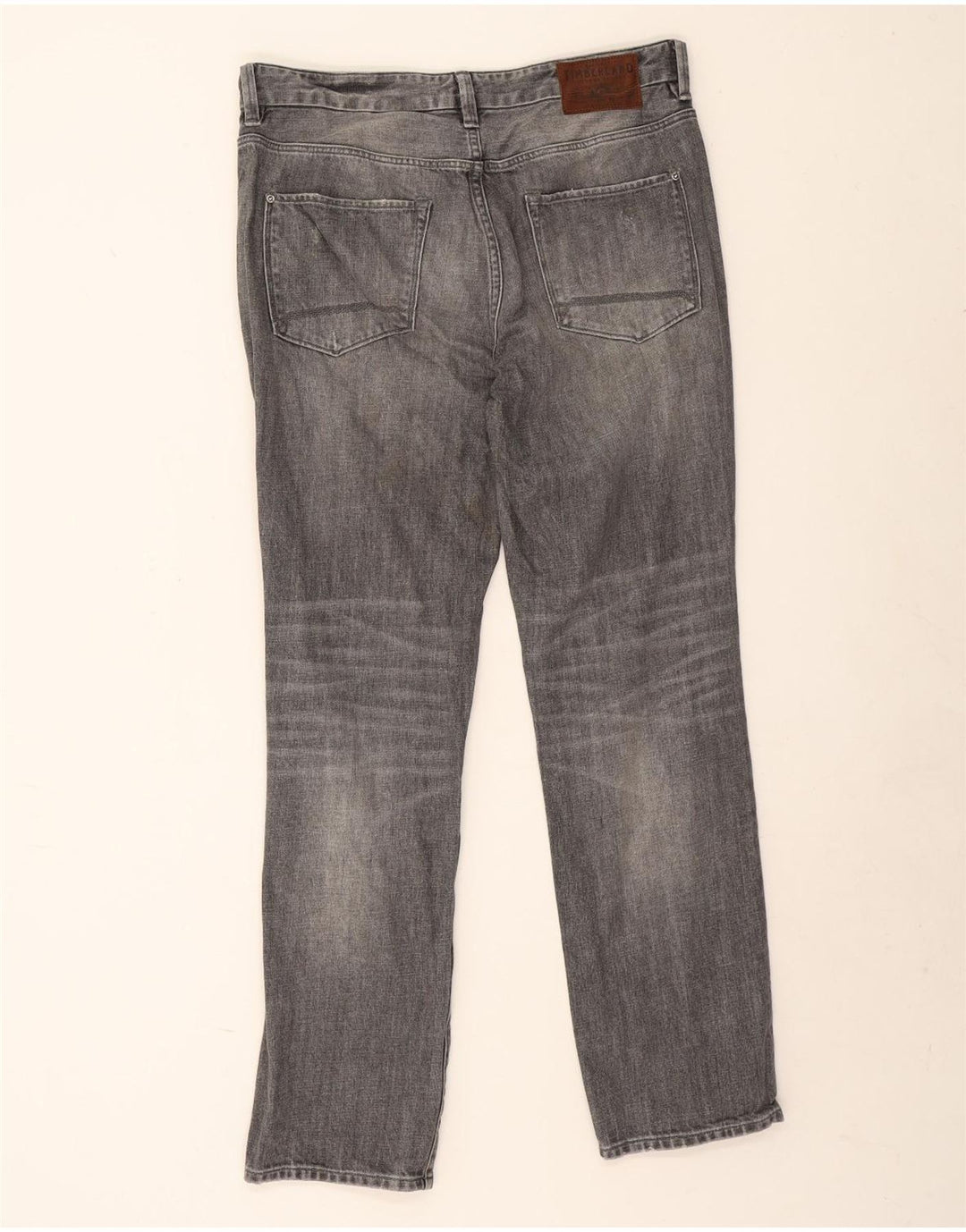 Timberland Masculino Thompson Straight Jeans W34 L30 Cinza Algodão