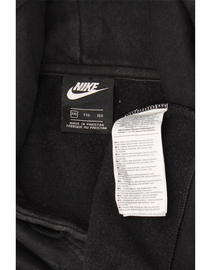 Nike Mens Hoodie Jumper 2XL Algodão Preto