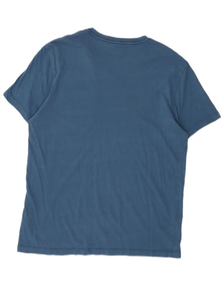J. CREW Camiseta masculina Slim Fit Top de algodão azul médio