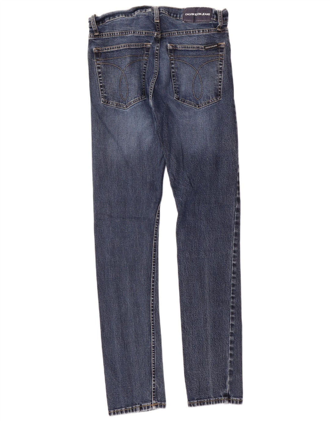 CALVIN KLEIN Mens Jeans Slim W30 L32 Azul Algodão
