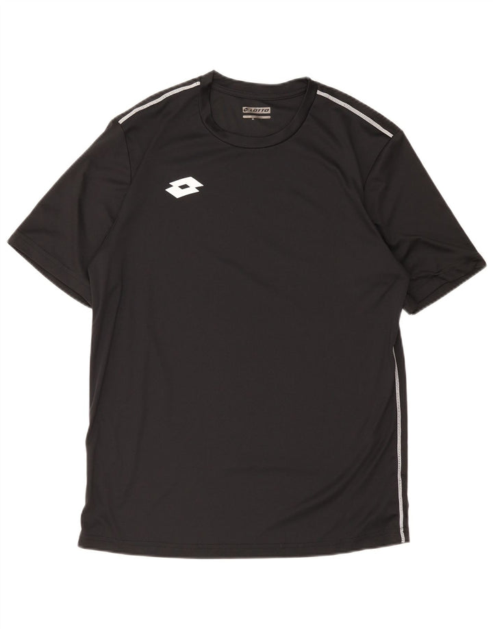 Camiseta masculina Lotto Top grande poliéster preto