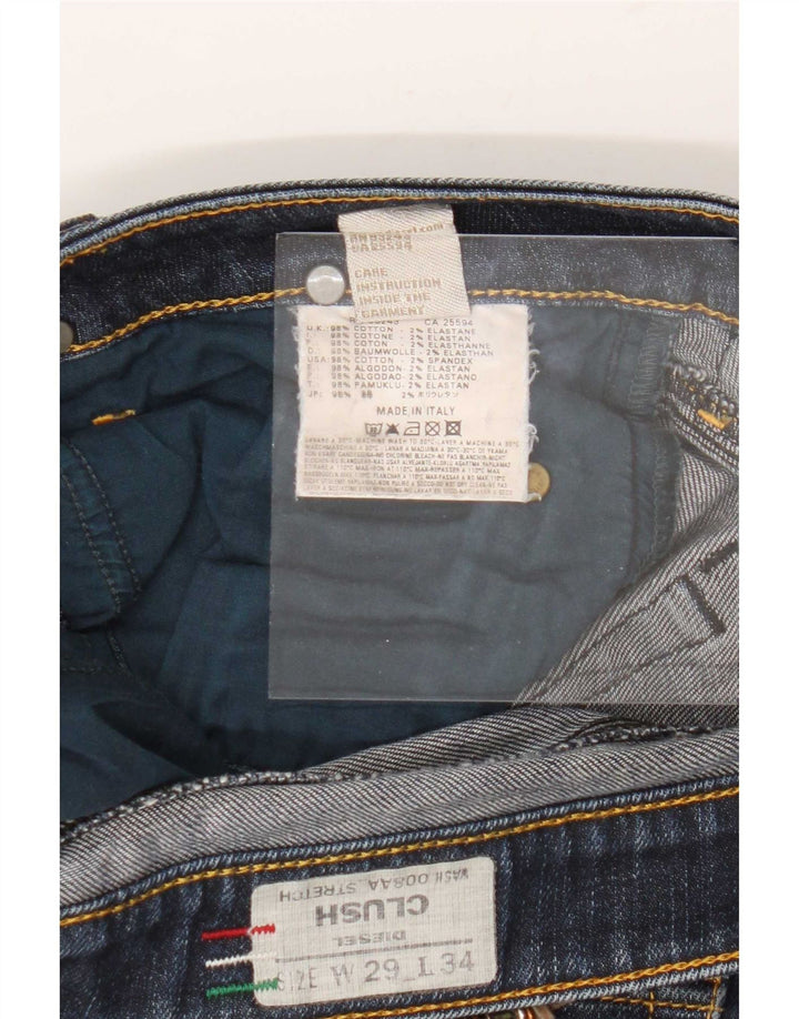 Diesel Feminino Clush Slim Jeans W29 L28 Azul Marinho Algodão