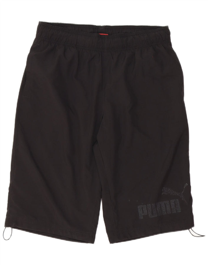 Puma Mens Graphic Sport Shorts Grande Poliéster Preto