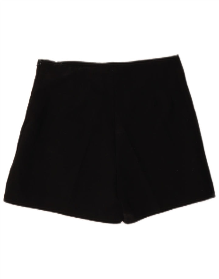 Shorts casual feminino Zara pequeno W26 poliéster preto