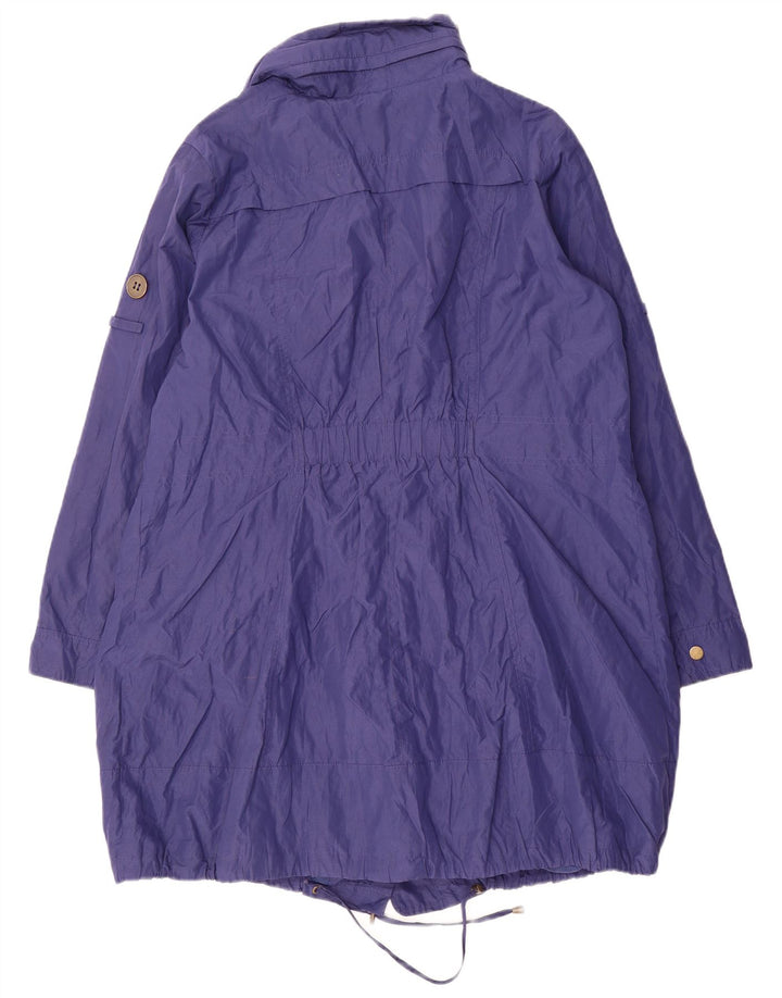Capa de chuva feminina Marks & Spencer de grandes dimensões UK 20 2XL algodão azul