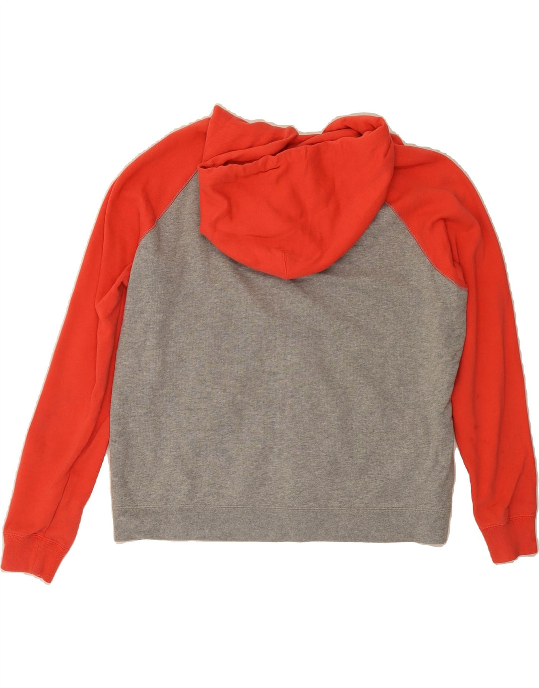 NIKE Womens Oversized Zip Hoodie Sweater UK 18 XL Grey Colourblock Vintage Nike and Second-Hand Nike from Messina Hembry 