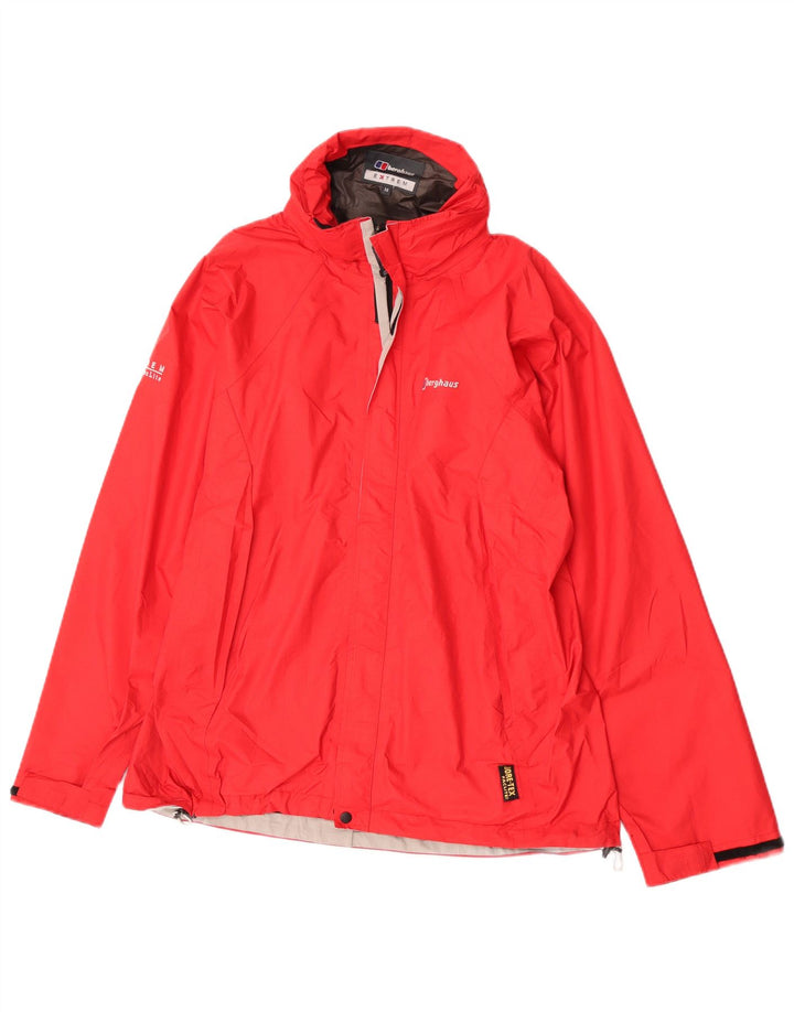 Jaqueta de chuva com capuz para meninos Berghaus 13-14 anos vermelho nylon
