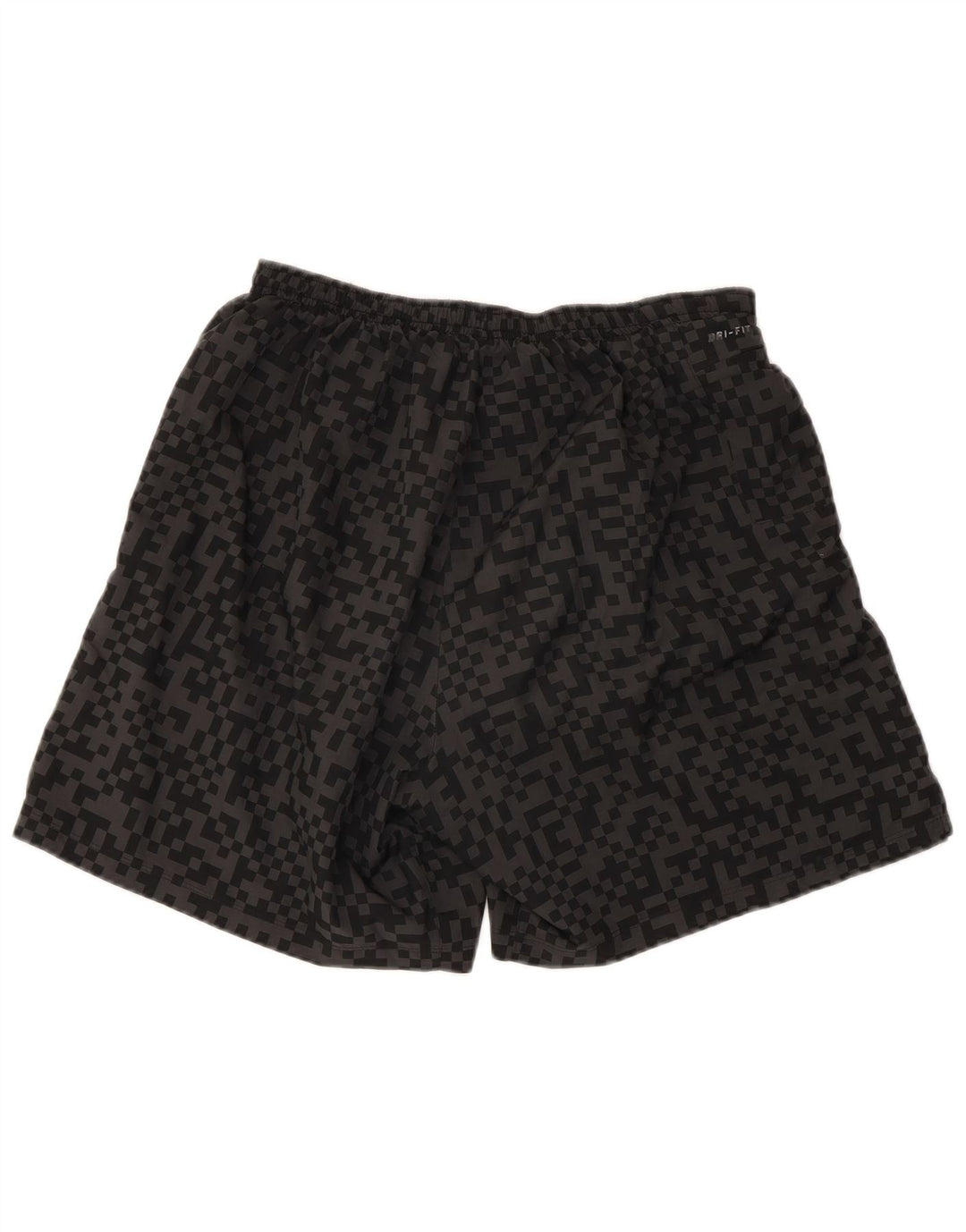 Nike Mens Dri Fit Sport Shorts Grande Poliéster Geométrico Preto