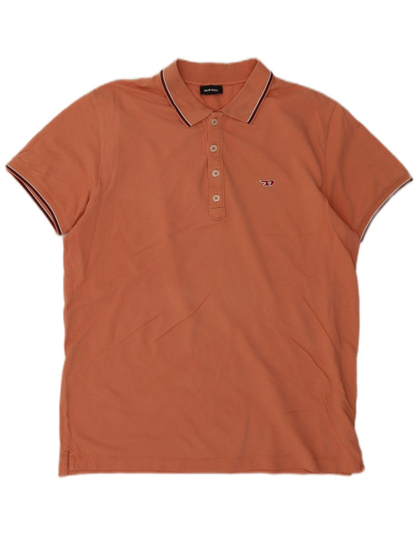 Camisa polo masculina diesel grande laranja