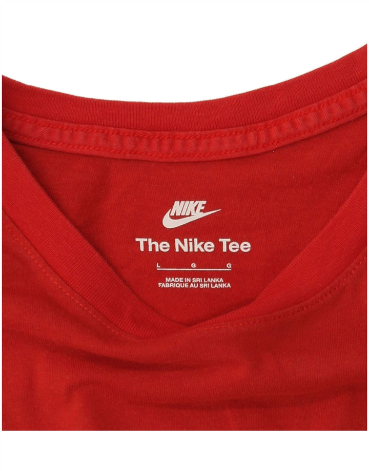 Camiseta Nike Masculina Graphic Top Grande Vermelho