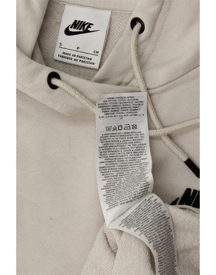 Nike Mens Hoodie Jumper Pequeno Algodão Branco