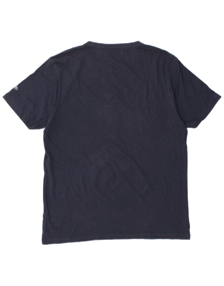 Camiseta feminina RENATO BALESTRA top 2XL algodão azul marinho