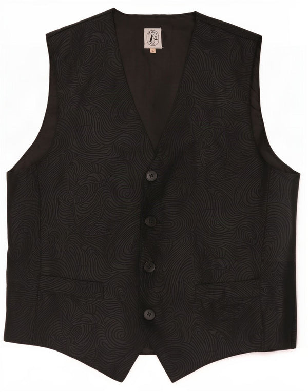 Colete masculino Isacco grande poliéster preto