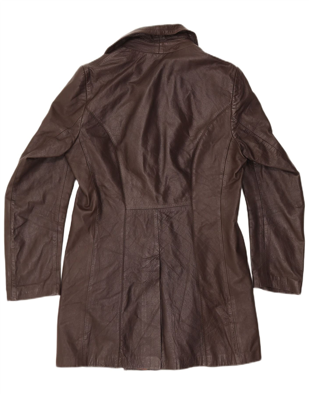 Casaco de couro feminino VINTAGE IT 50 XL marrom