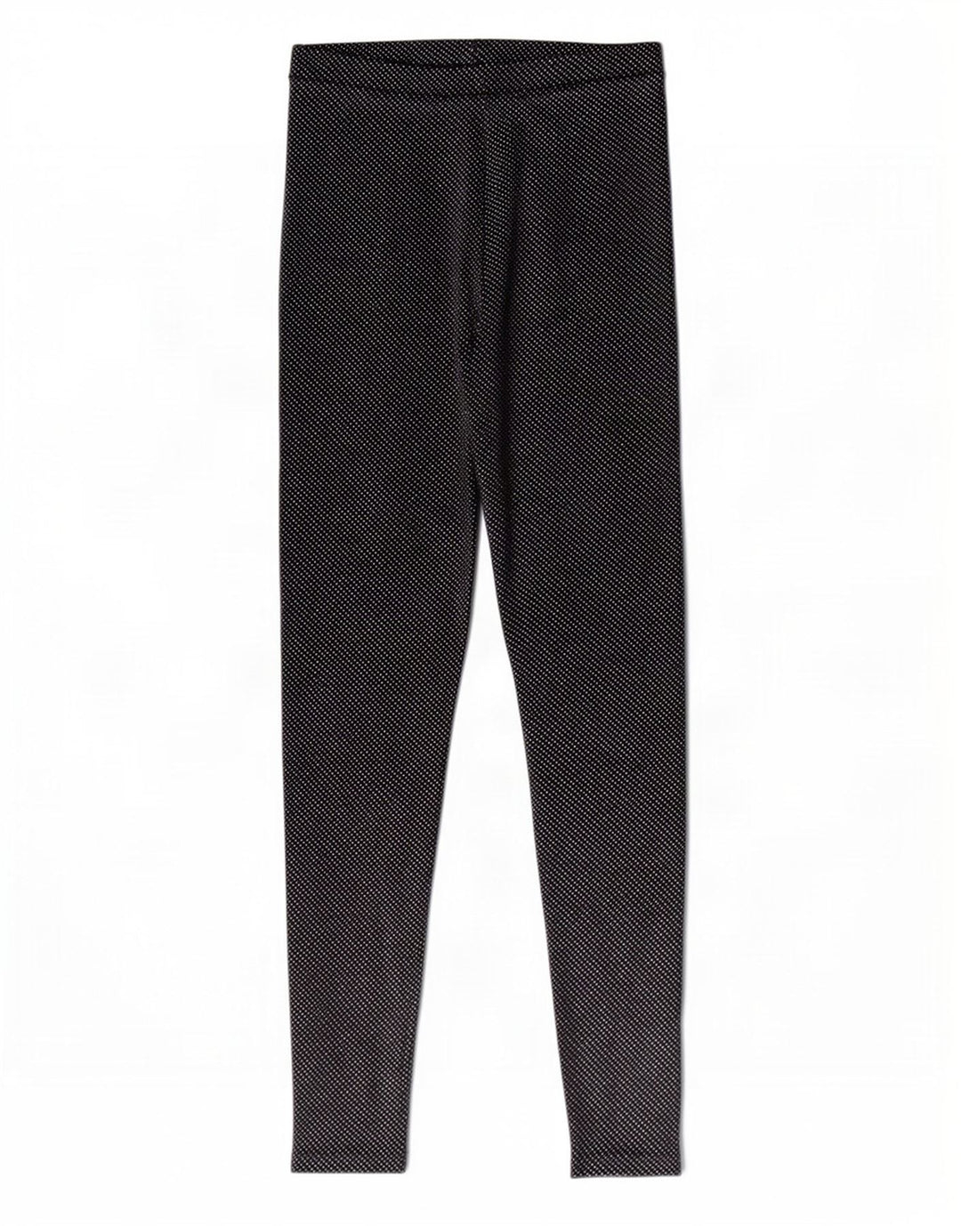 Zara Womens Leggings UK 8 Pequeno Poliéster Manchado Preto