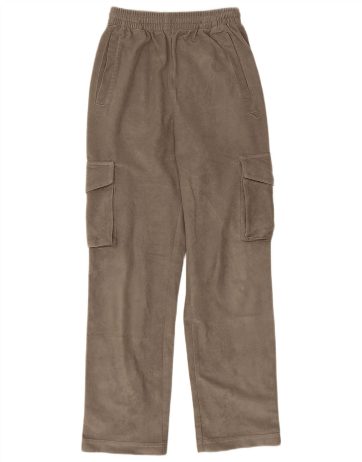 Calça de treino Cargo feminina Diadora UK 6 XS poliéster marrom
