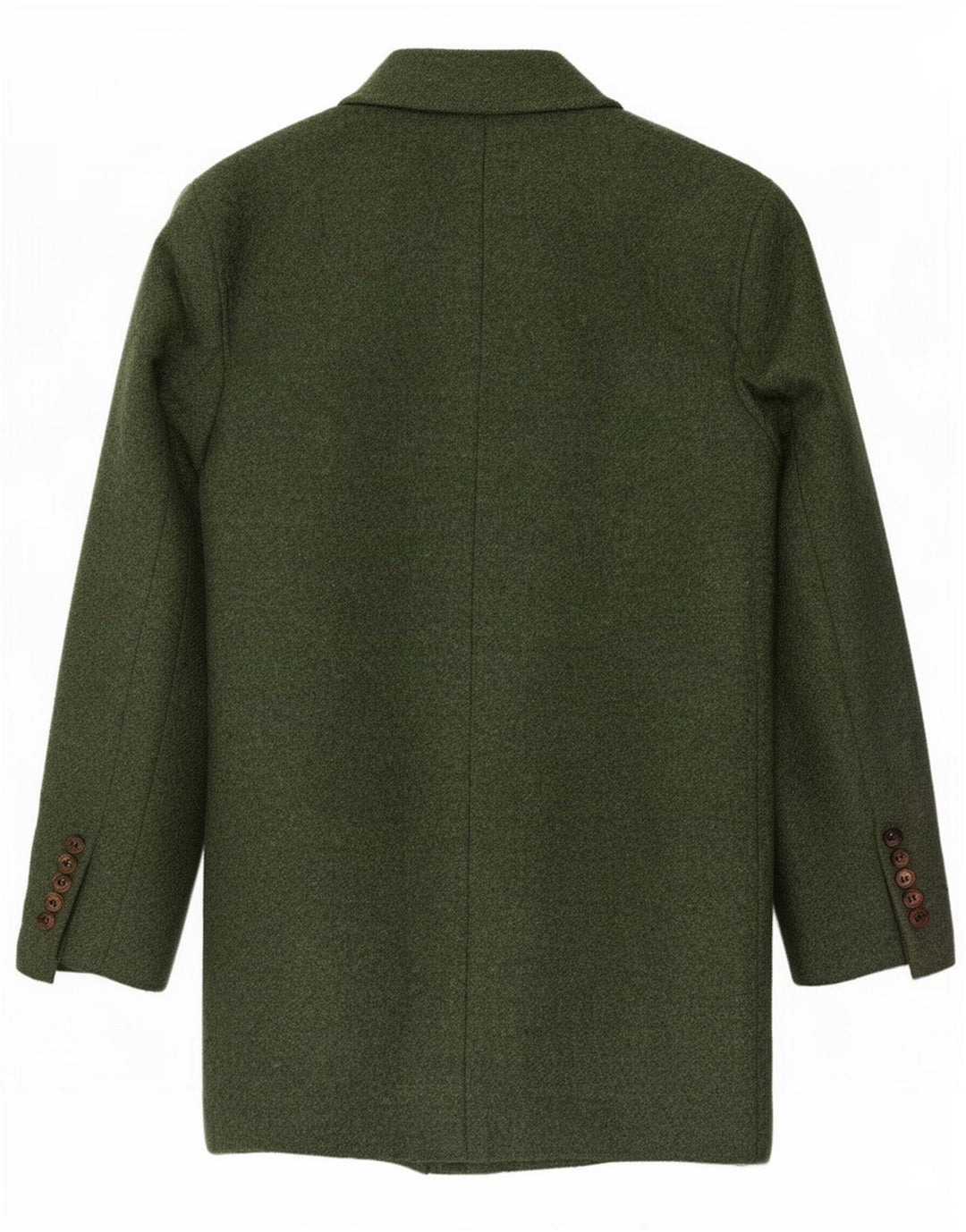 Sobretudo masculino vintage IT 44 XS lã verde