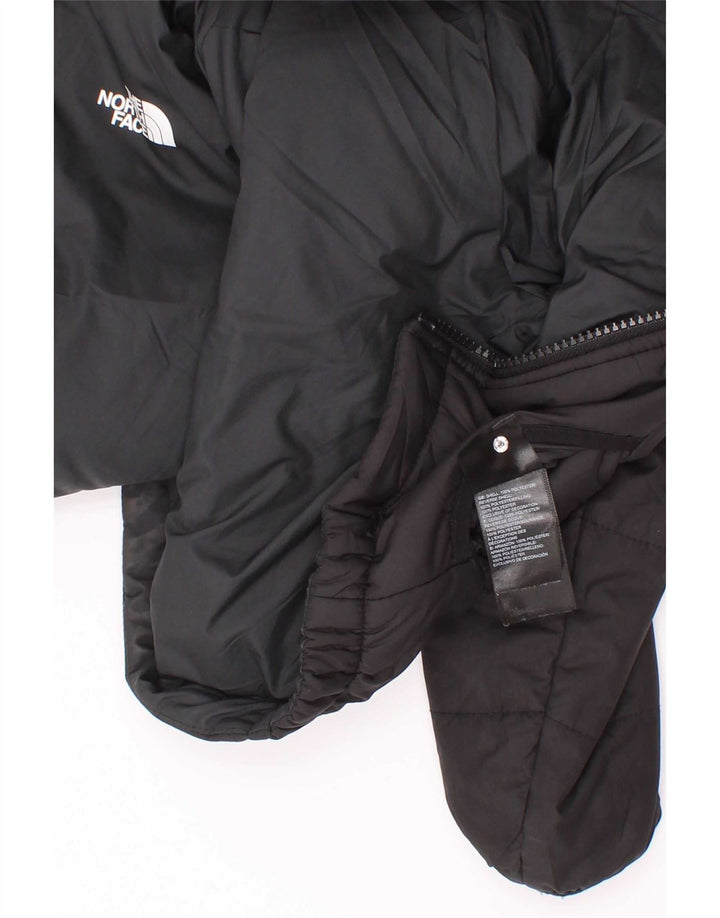 Jaqueta acolchoada com capuz para meninos The North Face 18-24 meses poliéster preto