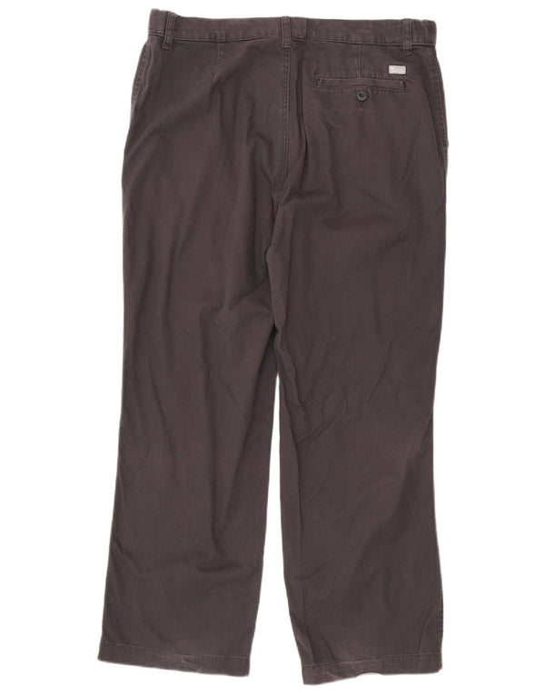 Calça chino masculina MARKS & SPENCER Blue Harbor Straight W36 L29 cinza