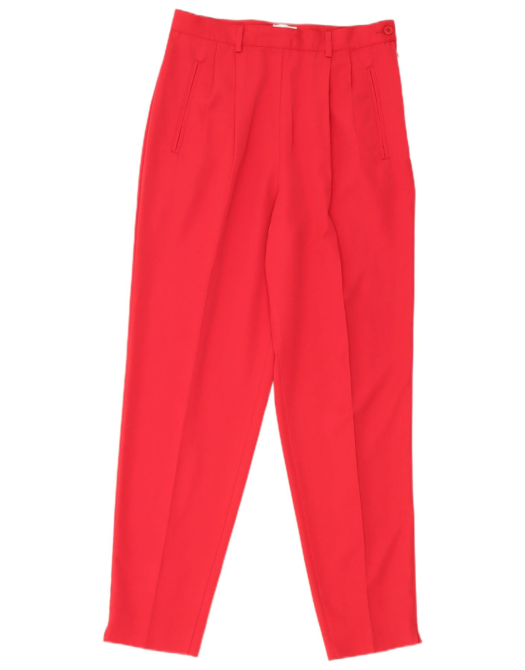 Calça feminina Benetton Pegged Suit IT 44 Médio W26 L28 Poliéster Vermelho
