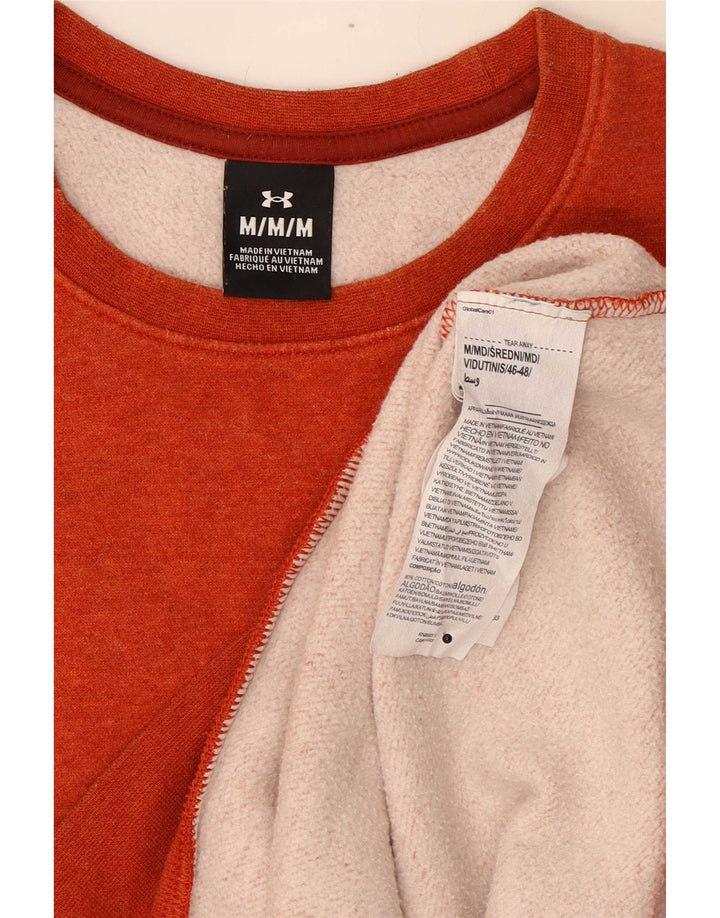 Under Armour Mens moletom jumper médio algodão laranja
