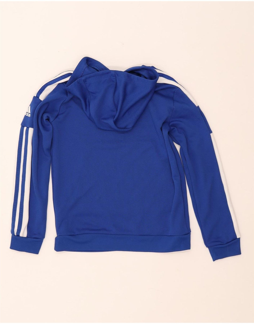 ADIDAS Meninos Hoodie Jumper 11-12 Anos Azul Poliéster