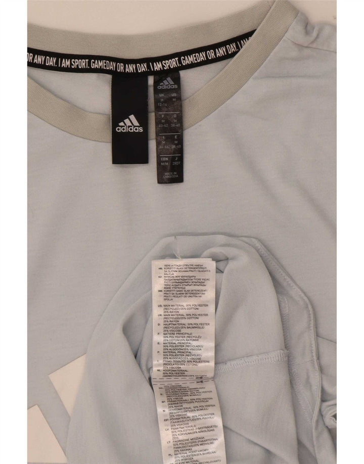 Adidas Womens Graphic Vest Top UK 12/14 Médio Azul Poliéster