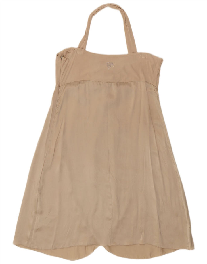 Guess By Marciano Vestido frente única feminino IT 46 Grande seda bege