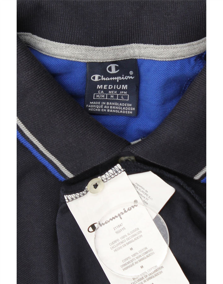 Camisa polo masculina Champion médio algodão azul marinho