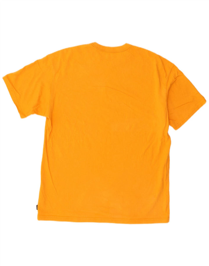 Camiseta masculina Nike Loose Fit Top Médio Algodão Laranja
