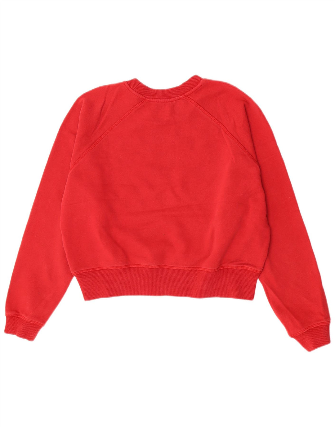 Suéter de moletom feminino Guess Crop Graphic UK 16 grande vermelho
