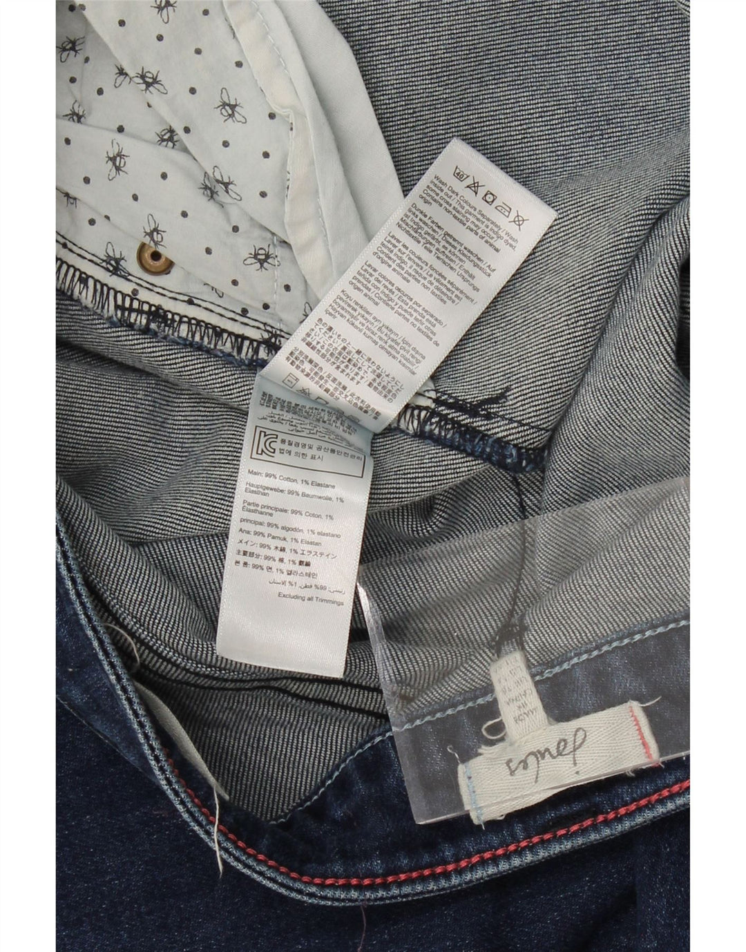 JOULES Jeans retos femininos W36 L26 algodão azul